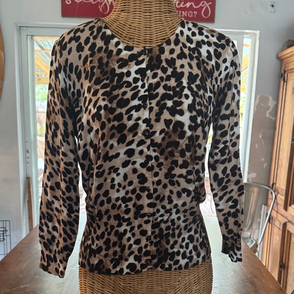 Grace - Leopard Print Women's Cardigan